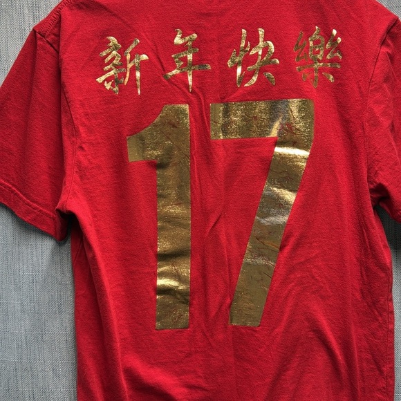 Guess Red and Gold Short Sleeve Tee size medium - Picture 6 of 6